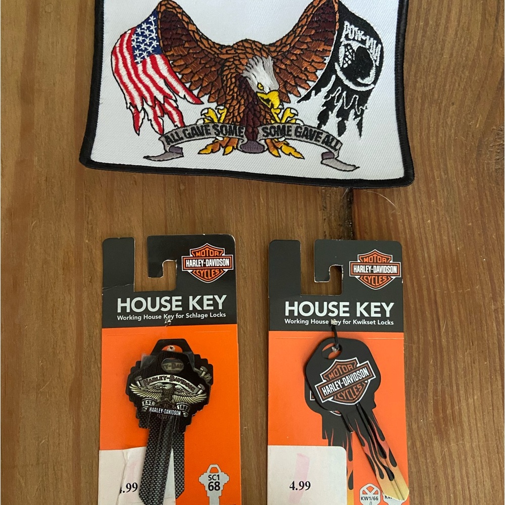 HD blank keys, pin and eagle patch